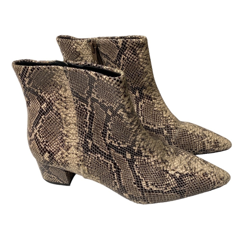 Corso Como boots‎ snake reptile print 8.5 block heel